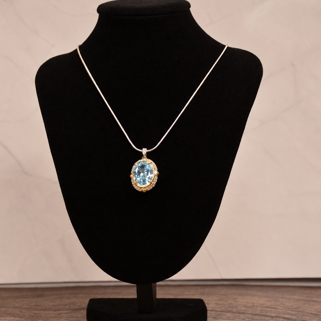 The Aquamarine Statement Necklace