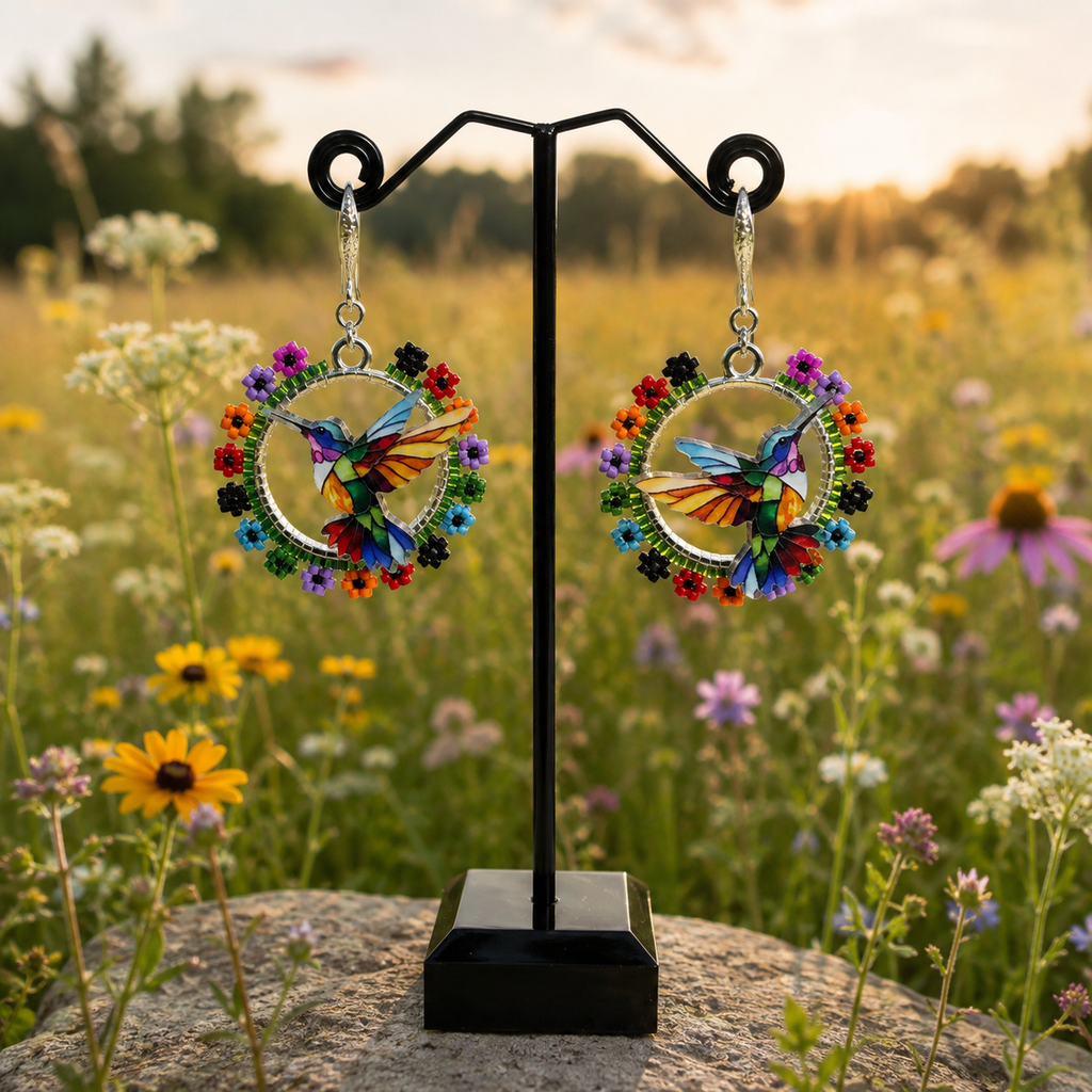 Hummingbird Garden Earrings