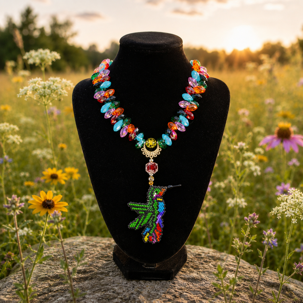 Hummingbird Garden Necklace