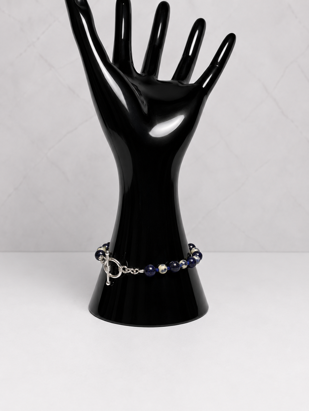 Lapis & Dalmatian Jasper Bracelet