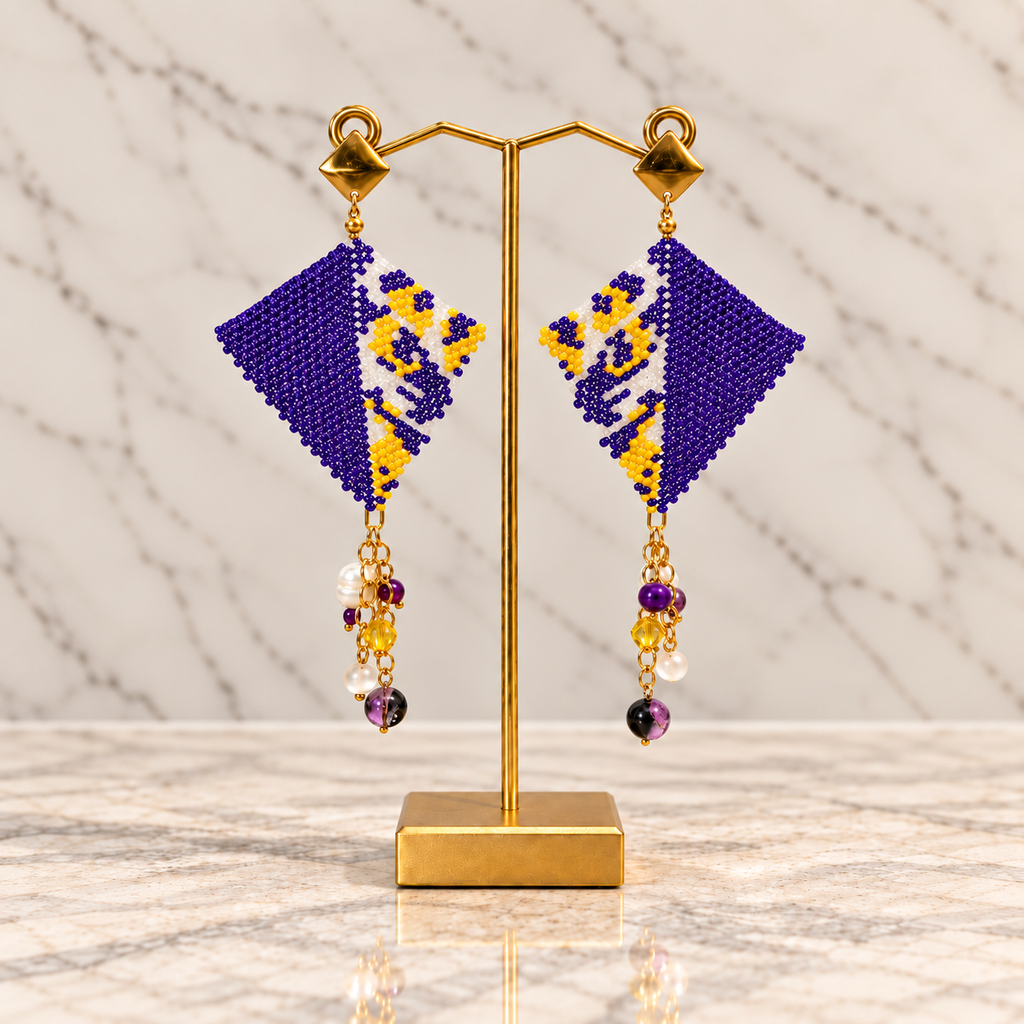Roar Like a Tiger Kite Earrings