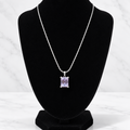 Lavender Moissanite Necklace