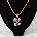 The Violetta Beaded Flower Necklace