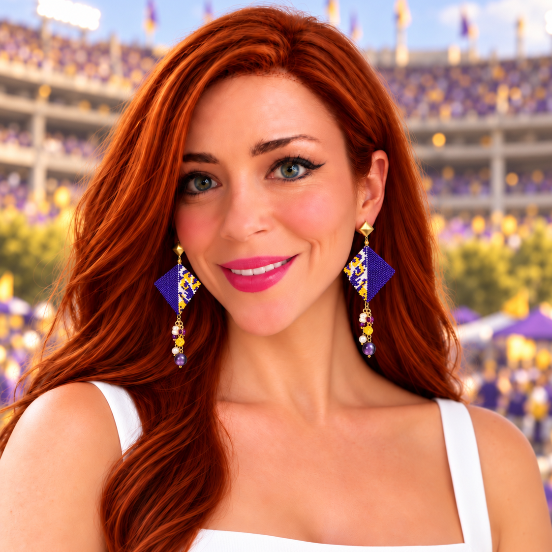 Roar Like a Tiger Kite Earrings